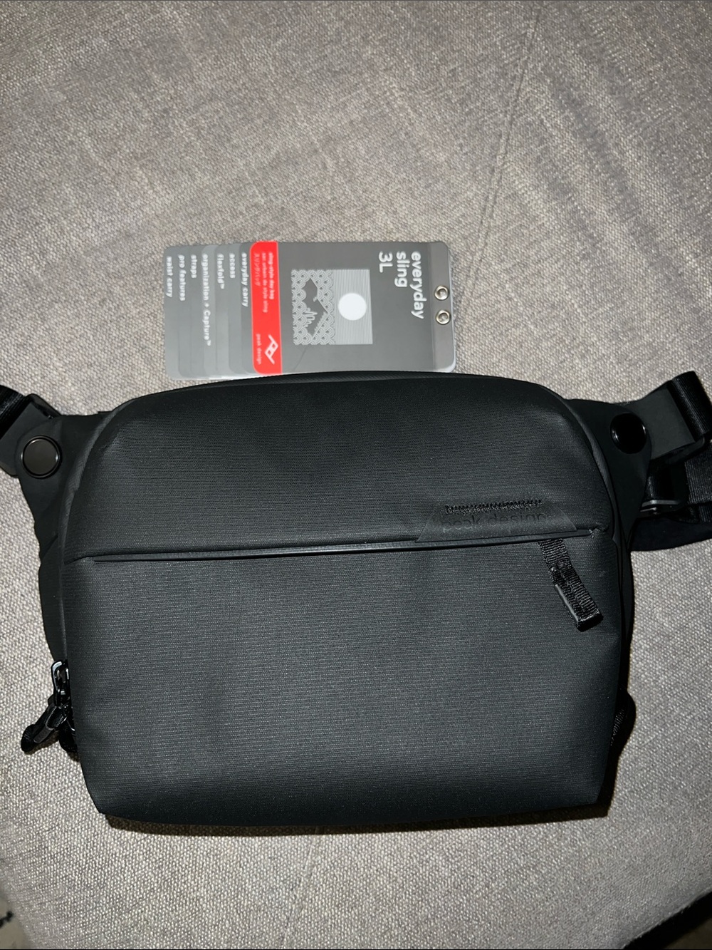 Peak Design Everyday Sling 3L Black Crossbody Camera Bag